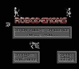 Robodemons title screen
