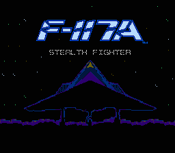 F-117 Stealth Fighter -- title screen