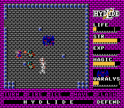 Hydlide -- boss battle