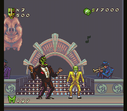 The Mask (SNES) -- Stanley fights Dorian and both have Masks