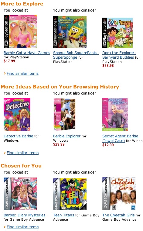 Amazon.com and Barbie
