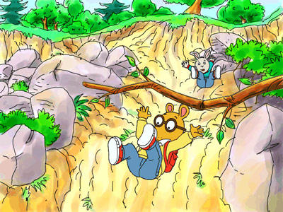 Arthur’s Wilderness Rescue — rockslides are a blast!