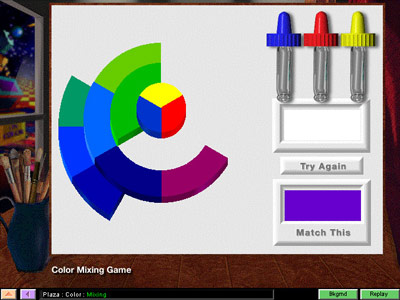 Artrageous! Color Mixing Game