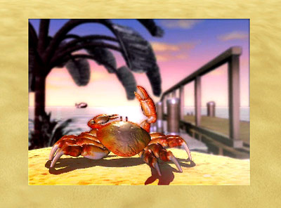 Barbie Beach Vacation -- Crab flipping them off