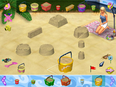 Barbie Beach Vacation -- Building sand castles to spec