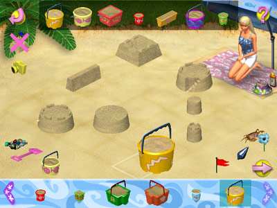 Barbie beach top vacation game