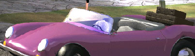 Detective Barbie 2 -- Pink, convertible, spacious roadster 