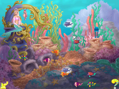 Barbie Mermaid Adventure -- Matching fish game