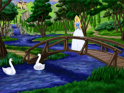 Barbie as Princess Bride -- musical interlude on a bridge