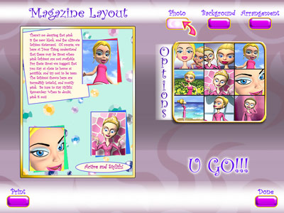 Magazine Fashion Child on Minigame Pertaining To Doing A Layout For The Fashion Magazine