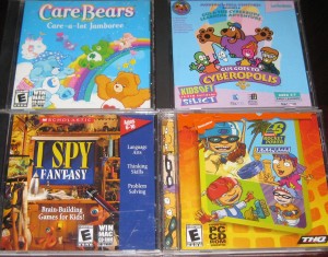 Care Bears; Gus Goes To Cyberopolis; I Spy Fantasy; Extreme Arcade Games