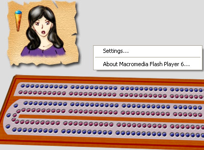 Cribbage Quest using Flash Player 6