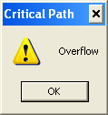 Critical Path -- Overflow