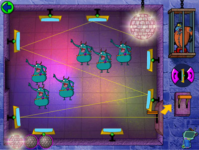 Cyberchase: Castleblanca Quest -- Disco mirrors