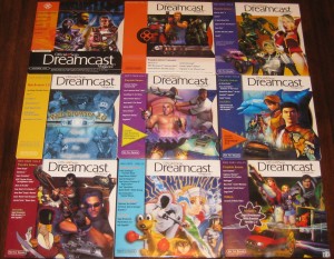 Lot of 9 volumes of the Official Sega Dreamcast Magazine