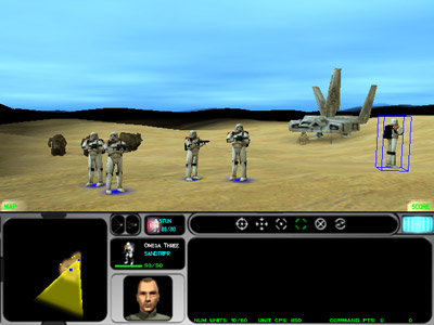 Star Wars: Force Commander -- Main screen