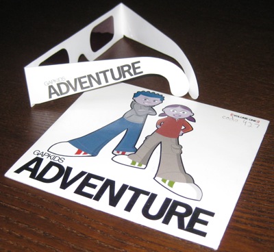 GapKids Adventures -- Game sleeve and red-tinted glasses