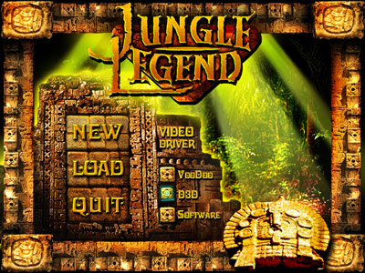 Jungle Legend Main Menu