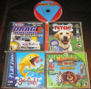 NHRA Drag Racing 2; Fetch!; Go Fish!; Madagascar DVD Game
