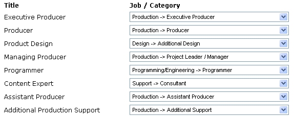 MobyGames Credits Entry