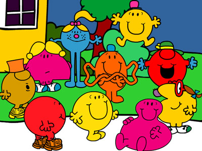 Mr. Men and Little Miss -- the gang