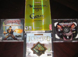 Neverwinter Nights Gold; Icewind Dale; 2 Might and Magic titles