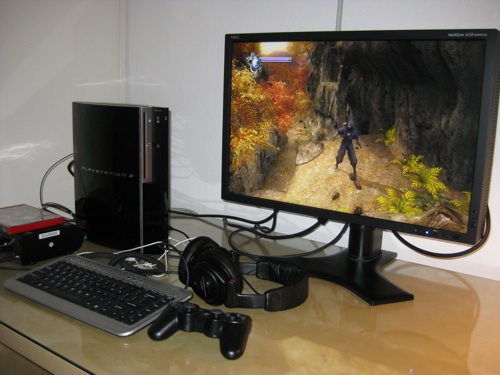 Ninja Gaiden Sigma on my PS3 setup
