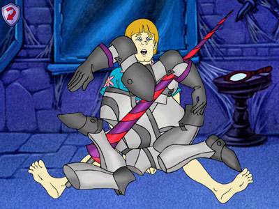 Scooby Doo: Phantom of the Knight -- Sir Lacksalot's armor puzzle