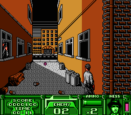 The Untouchables (NES) -- Alley shootout