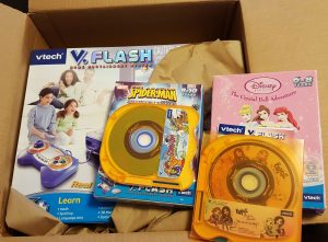 V.Flash console box and games