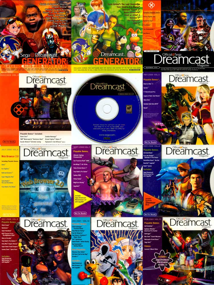 Sega Dreamcast Sampler Discs